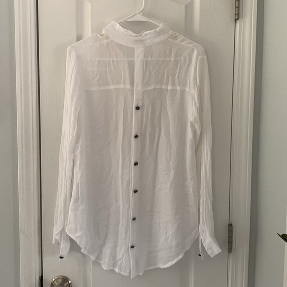 Tasha Polizzi blouse floral embroidered western boho relaxed romantic size S - Picture 5 of 12